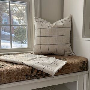 Set of two 20x20 Plaid Throw Pillow Covers